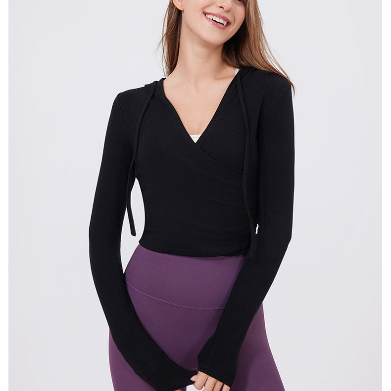 Slim Fit Slimming Top Sweet Wear Workout Clothes Running Yoga Long Sleeves Quick Drying Exercise t Shirt Women