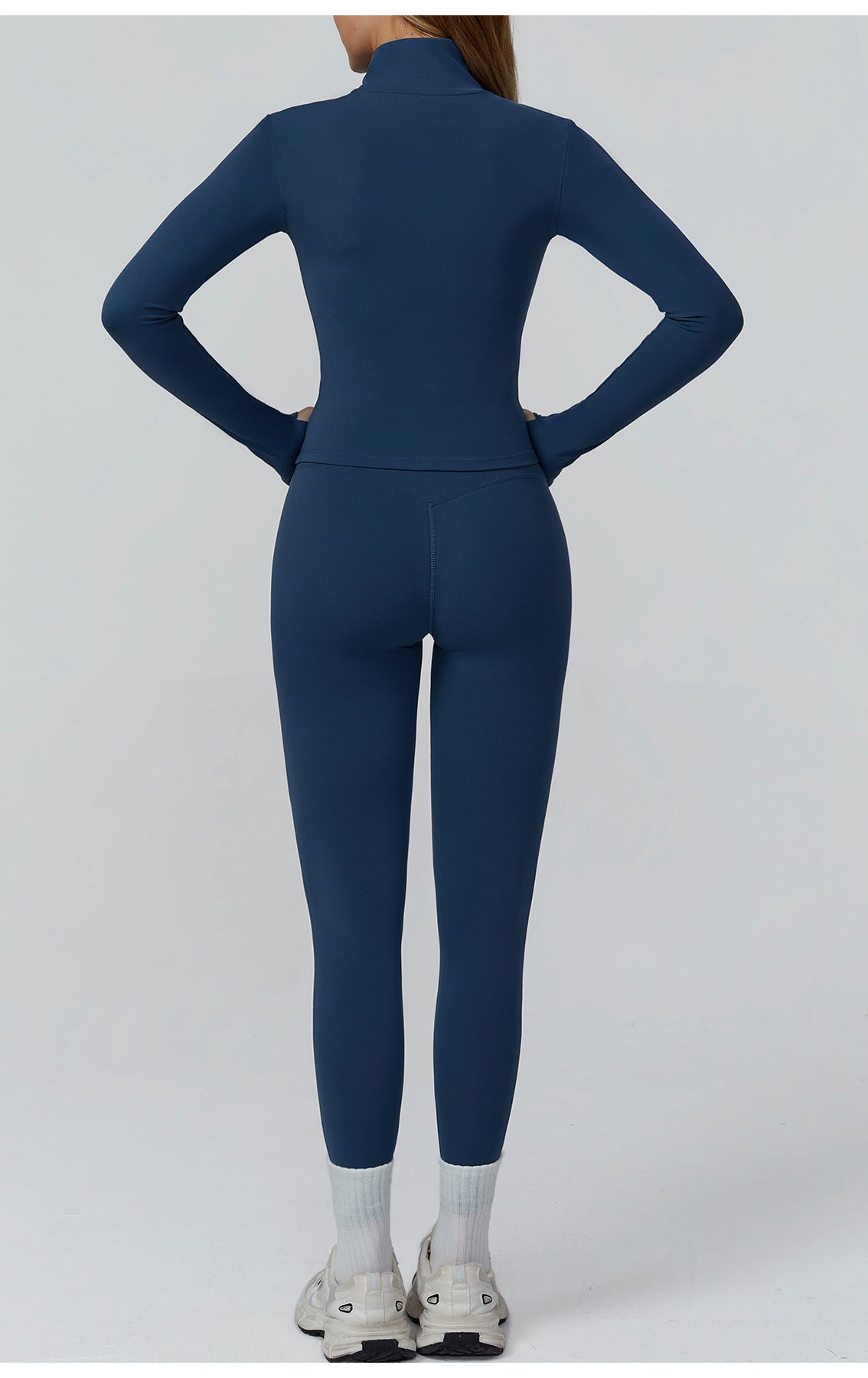 Langry navy blue windproof slim jacket for athletic fashion wear