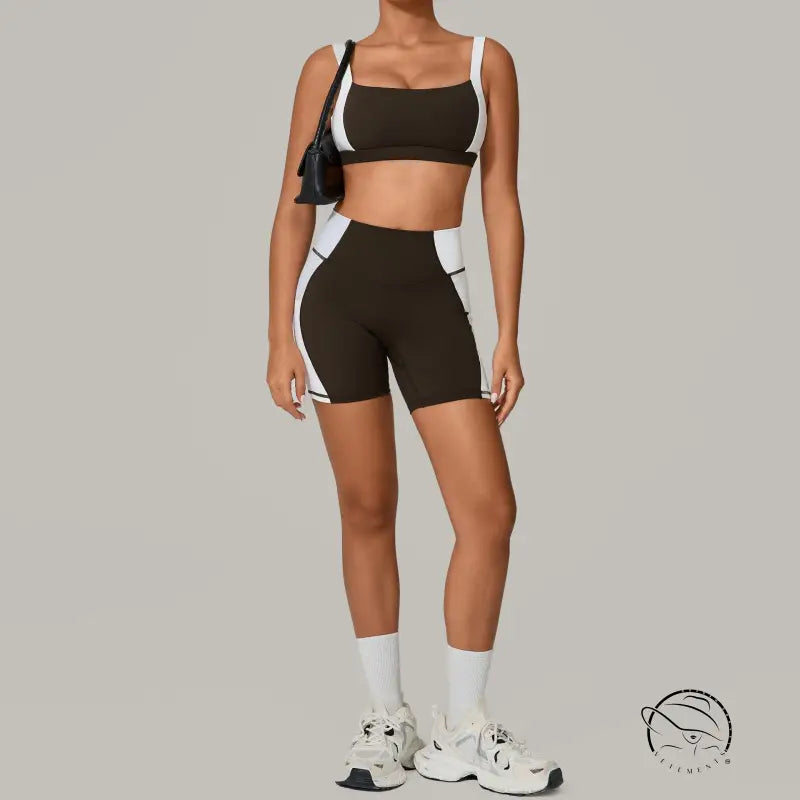 Color Matching Tight Quick Drying Fitness Clothes