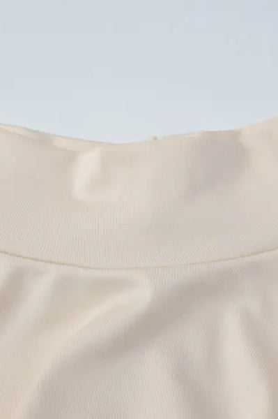 French Slim Fit Backless Button Dress