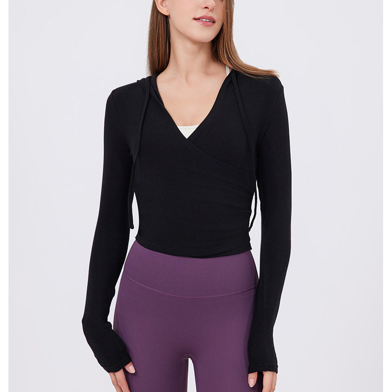 Slim Fit Slimming Top Sweet Wear Workout Clothes Running Yoga Long Sleeves Quick Drying Exercise t Shirt Women