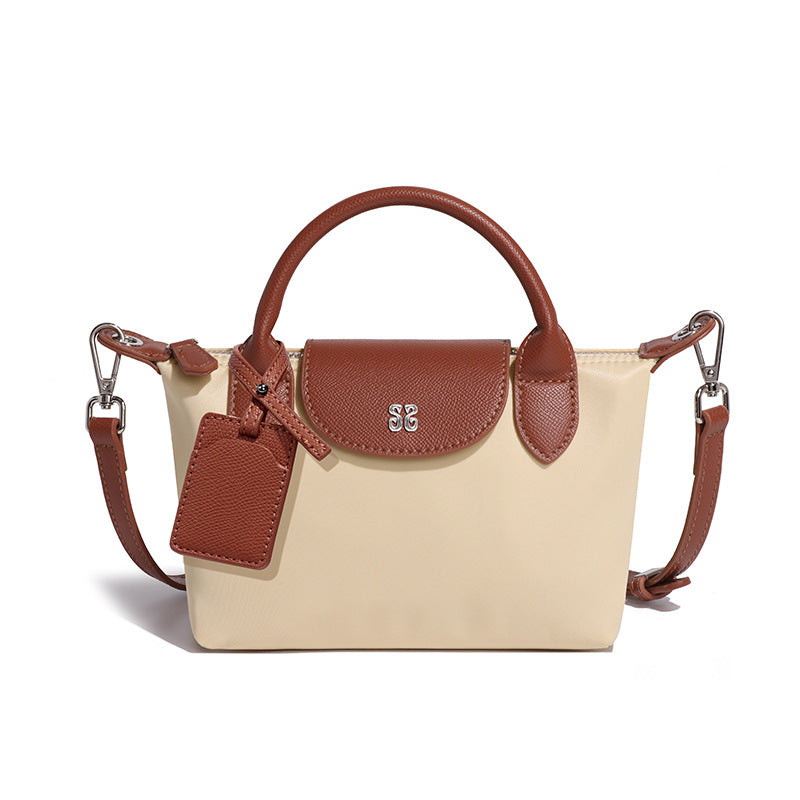 Beige and brown Mini All Match Shoulder Bag by Langry for stylish fashion accessories