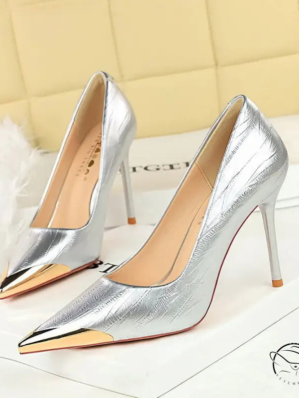 Cocktail Low Cut Shoes Pointed Stiletto Heels
