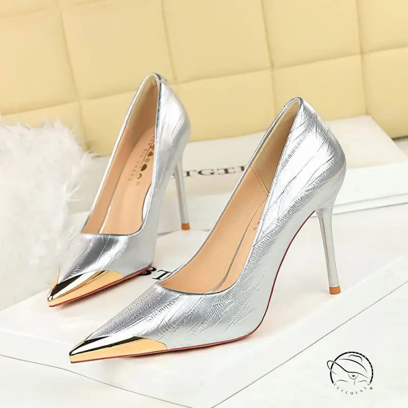 Cocktail Low Cut Shoes Pointed Stiletto Heels