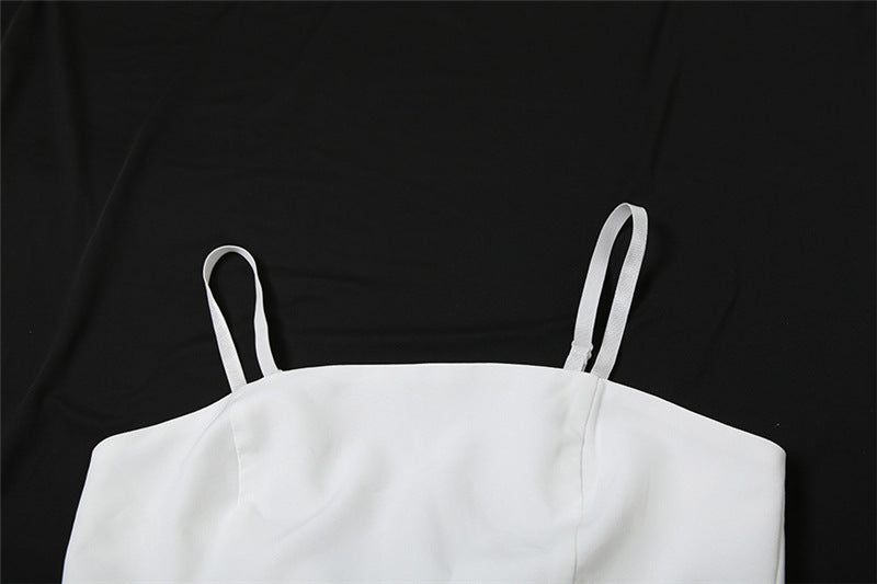 White camisole top designed for Summer Women Wear fashion sets, perfect for casual outings