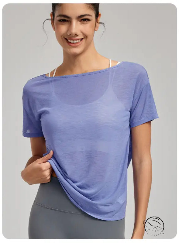 Lightweight Breathable Yoga t Shirt Top