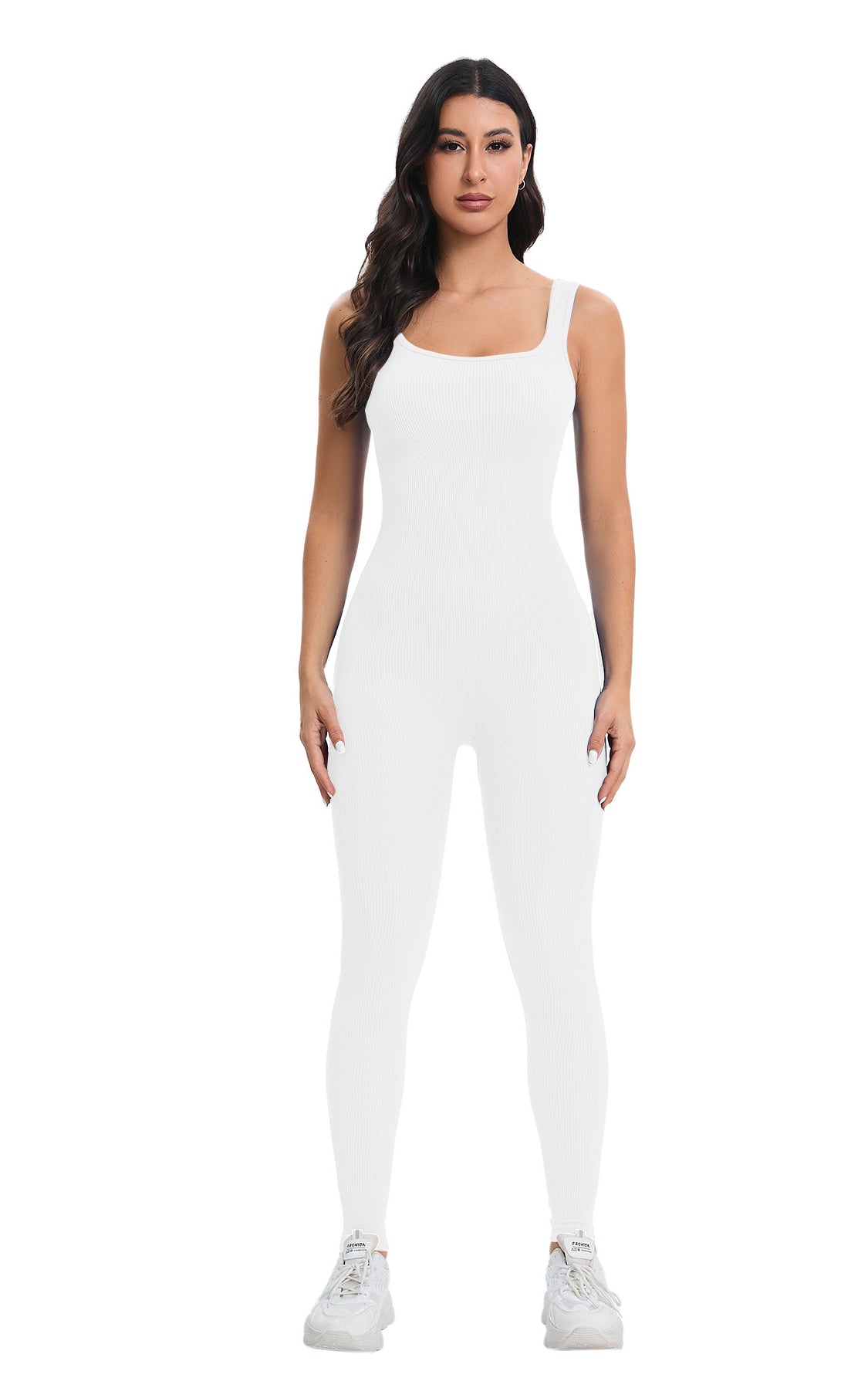 Breathable seamless knitted peach hip slim fit langry fashion jumpsuit