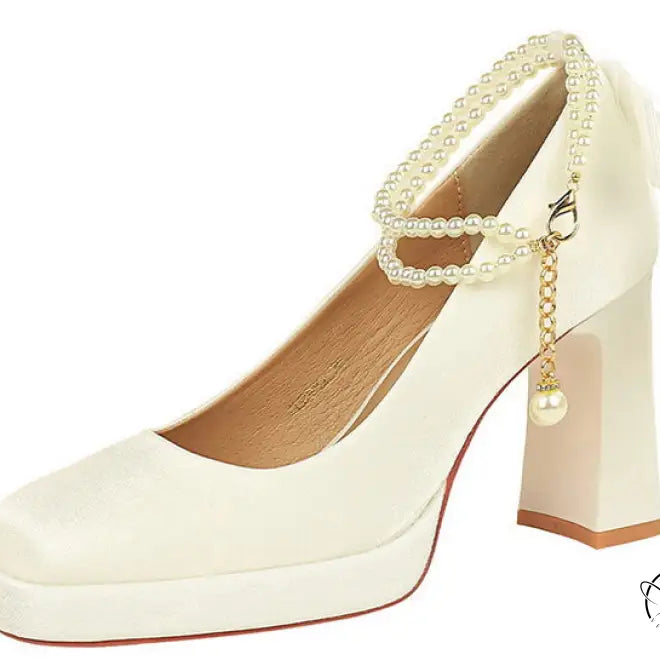 Square Toe Chunky Heel Waterproof High