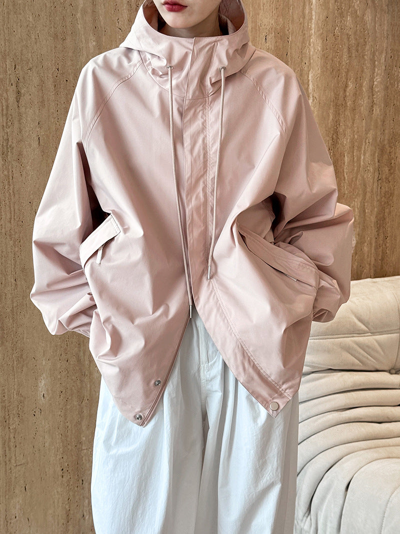 Pink hooded jacket from Super Elegant Hooded Jacket, perfect for langry fashion and ملابس