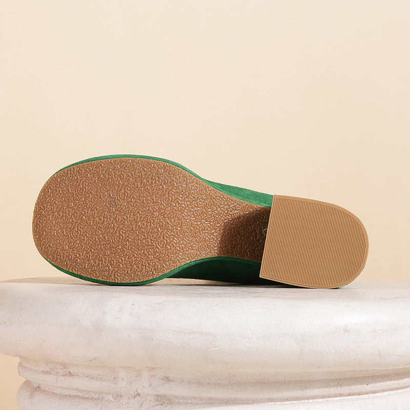 Chunky Heel Cute Boots