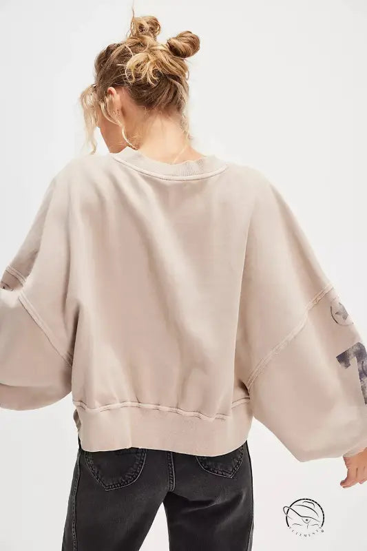 Winter Printing Loose Casual Top All Matching Hoodie