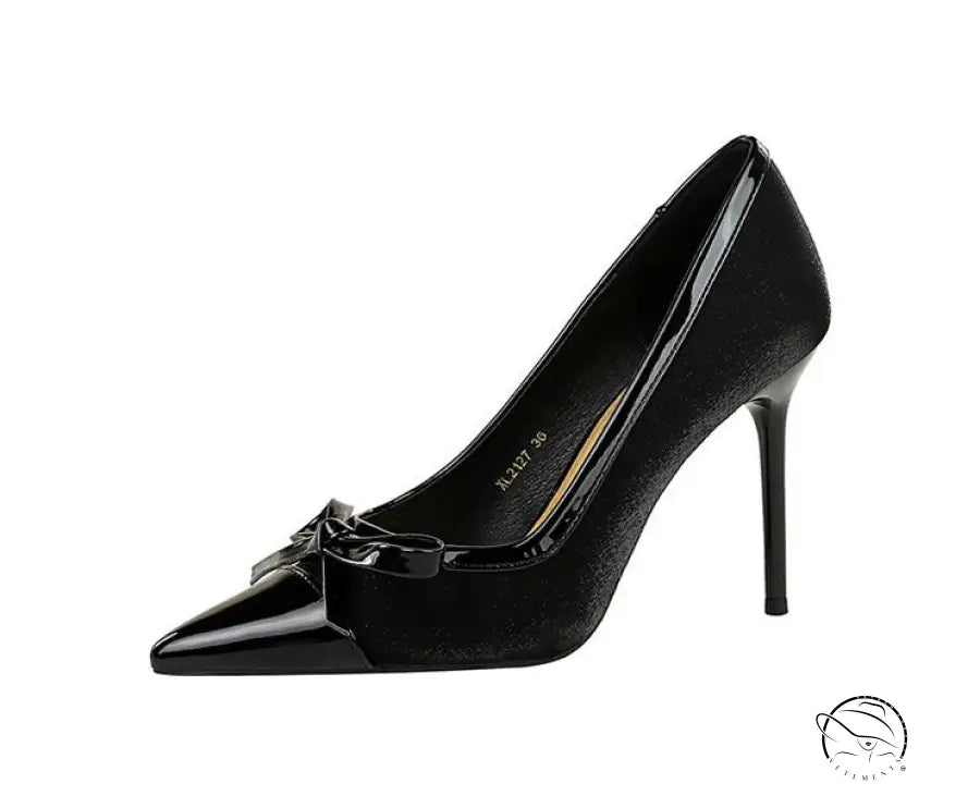 Cocktail Satin Stitching Stiletto Heel High