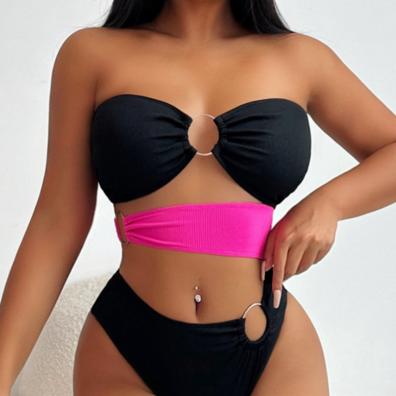 One Piece Bikini Strapless Swimsuit