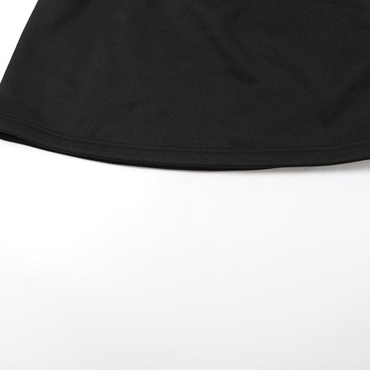 Black fabric skirt from the Casual High Waist Skirt Suit, ideal for trendy fashion ملابس