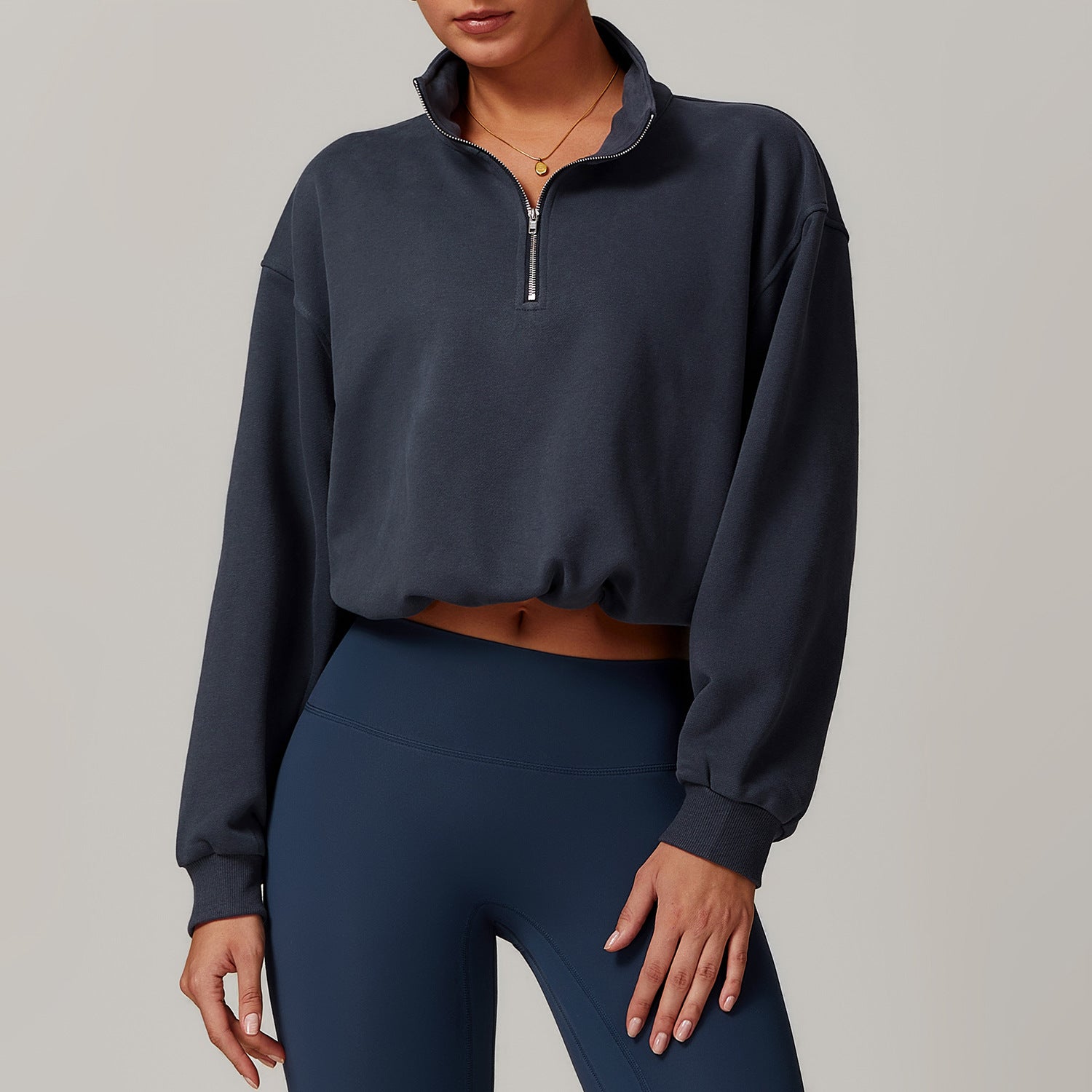 Casual Loose Sweatshirt Warm Running Fitness Top