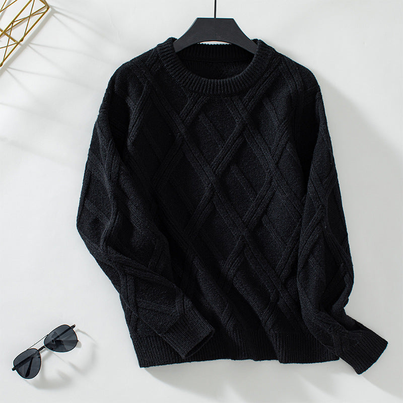 Winter Loose Round Neck Knitted Top