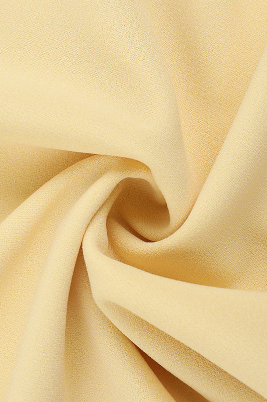 Langry fashion cream-colored satin evening maxi dress fabric