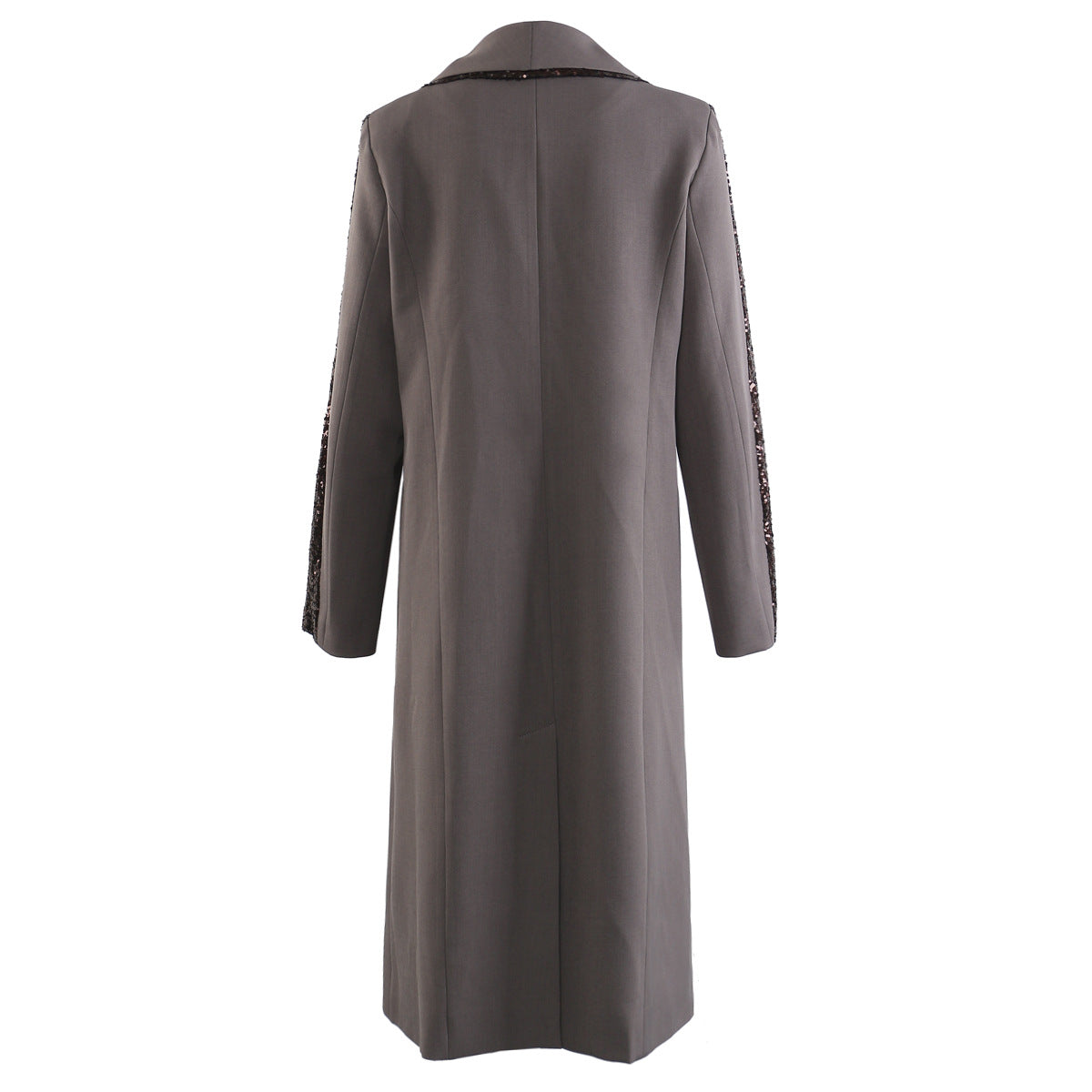 Early Autumn Heavy Stitching Mid Length Trench Coat