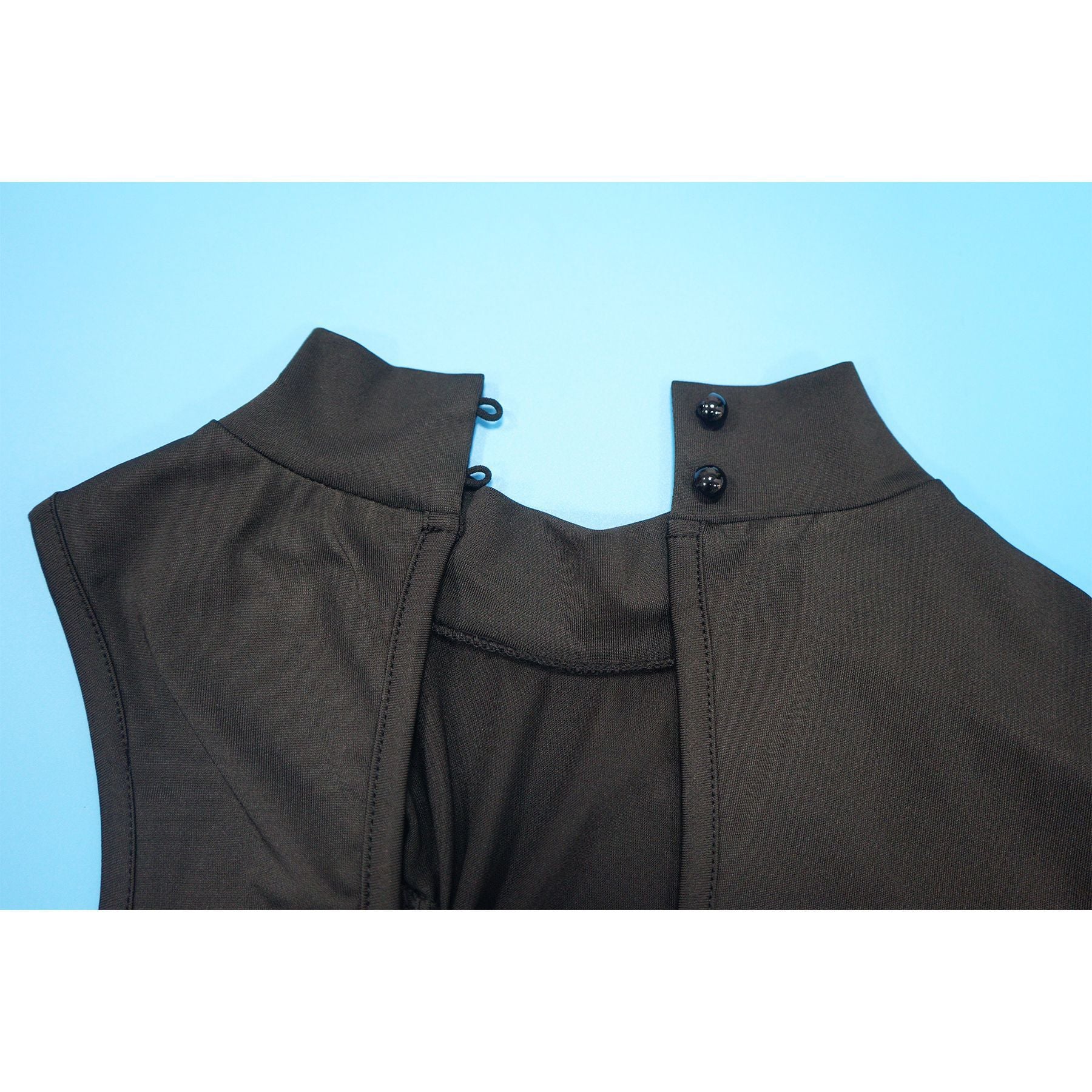 Elegant Black Buttoned Vest from Langry Fashion, perfect for stylish ملابس ensembles