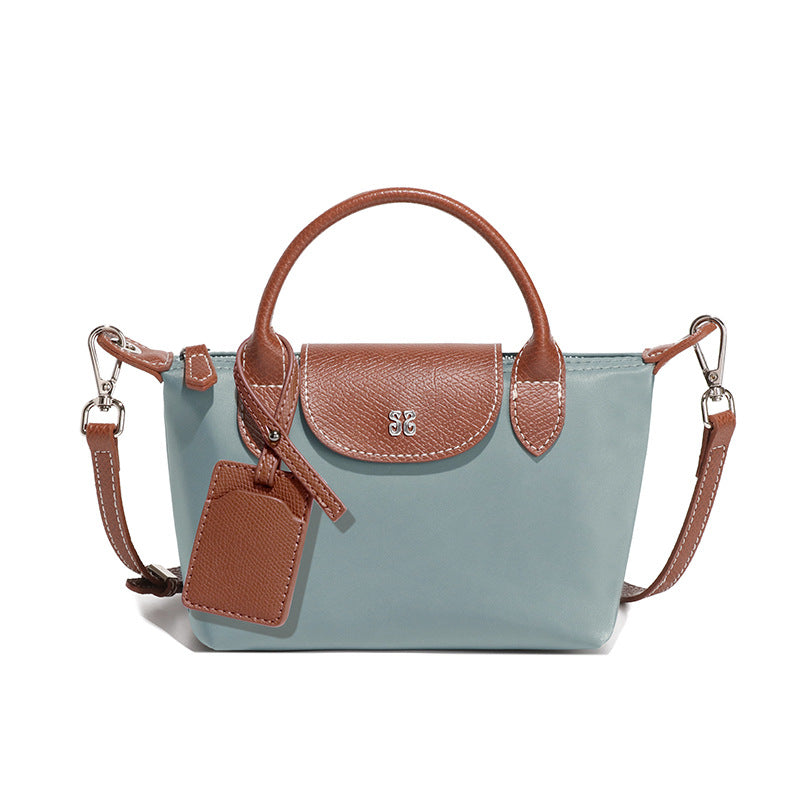 Blue and brown Mini All Match Shoulder Bag by Langry for stylish fashion ملابس