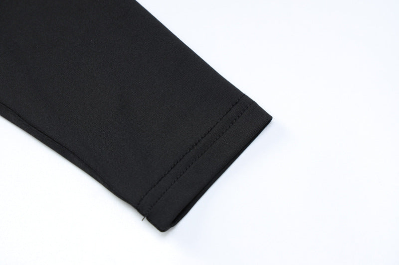 Black sleeve cuff on women clothing summer cutout irregular asymmetric jumpsuit