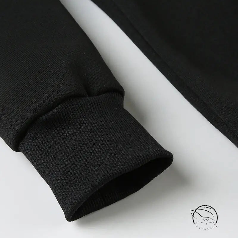 Black langry sweatshirt sleeve in retro loose fur warm fashion coat