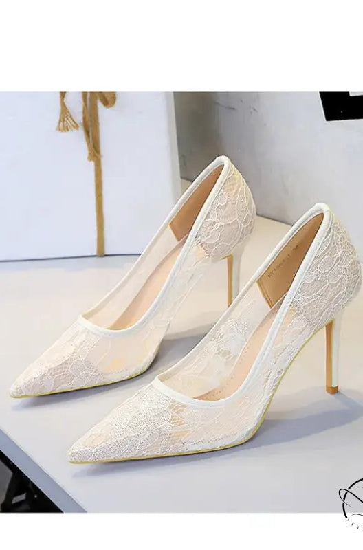 Skinny Night Club Mesh Stiletto High Heel Shoes