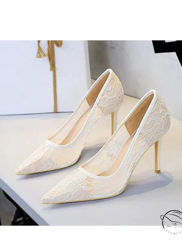 Skinny Night Club Mesh Stiletto High Heel Shoes