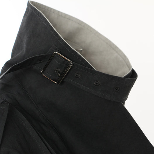 Langry fashion black leather belt with silver buckle for casual trench coat