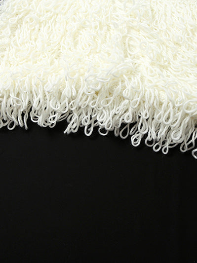 Summer Women Clothing Sleeveless Tassel Hollow out Cutout Slim Fit Elegant Stitching Dress