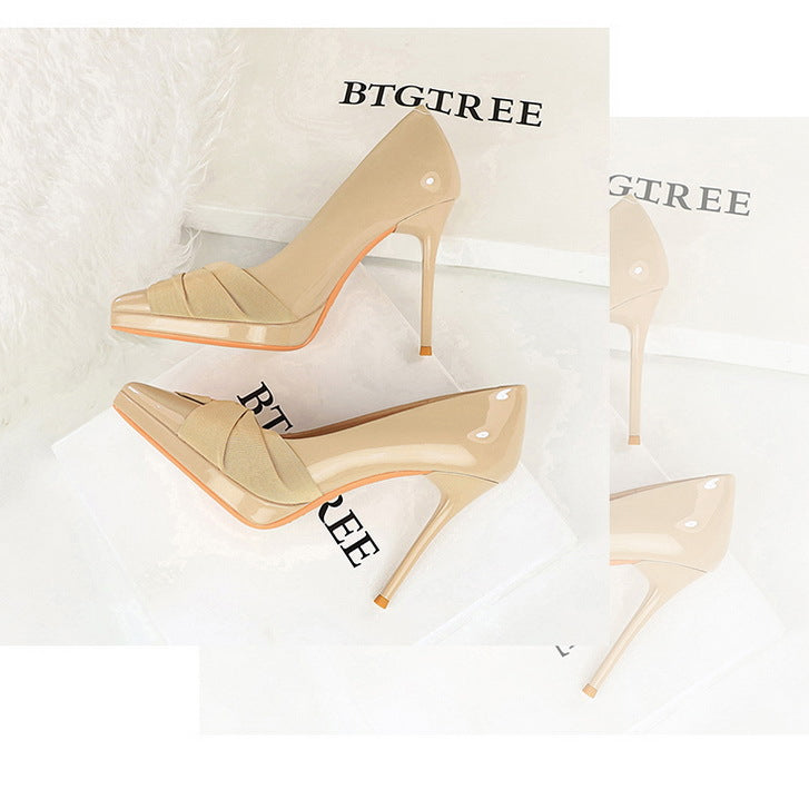 Classy Leather High Heel