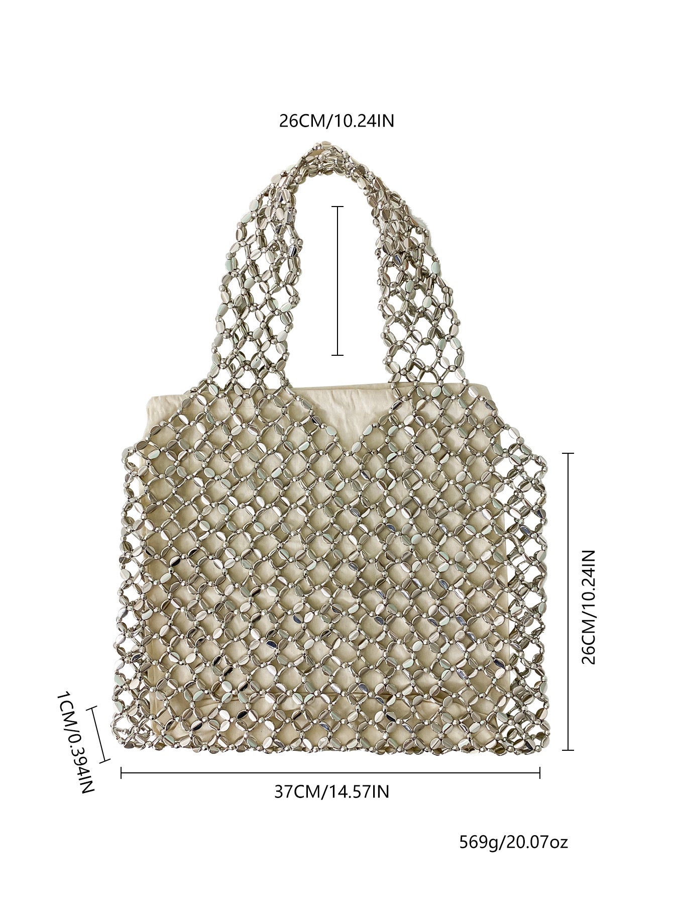 Trend All Match Shiny Handmade Handbag