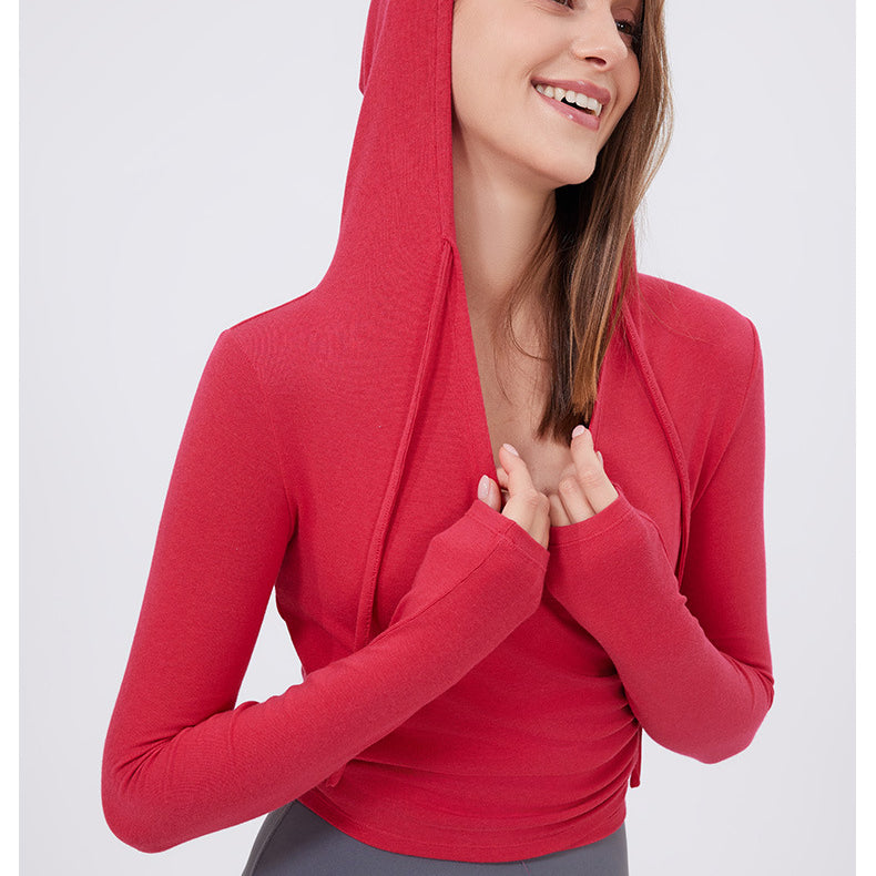 Slim Fit Slimming Top Sweet Wear Workout Clothes Running Yoga Long Sleeves Quick Drying Exercise t Shirt Women