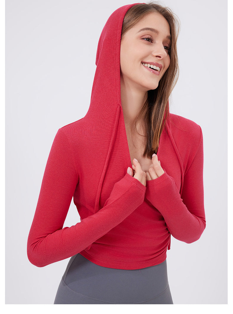 Slim Fit Slimming Top Sweet Wear Workout Clothes Running Yoga Long Sleeves Quick Drying Exercise t Shirt Women