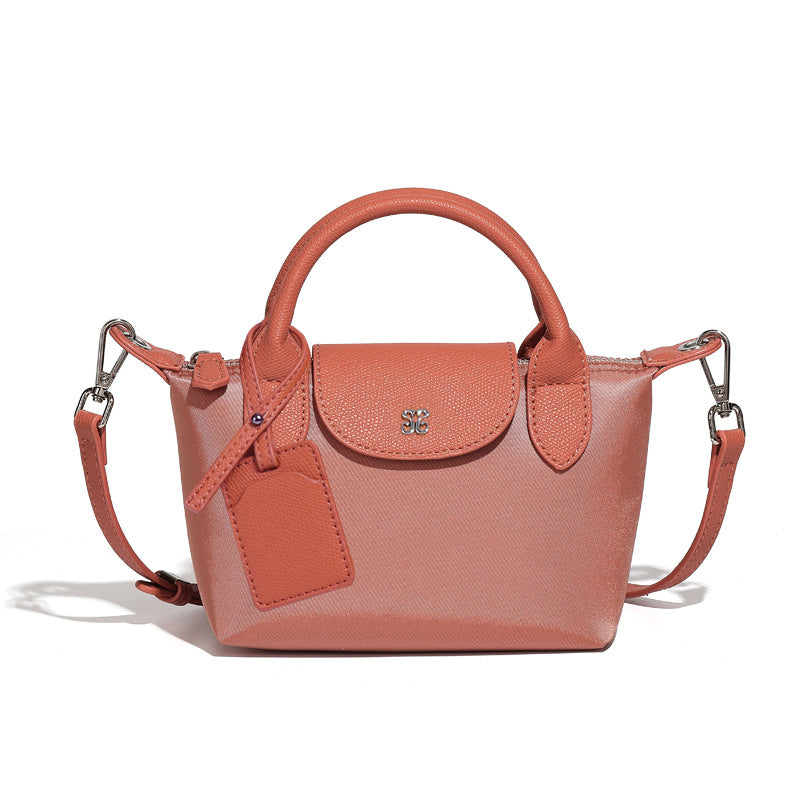 Salmon-colored Mini All Match Shoulder Bag for stylish fashion with langry ملابس