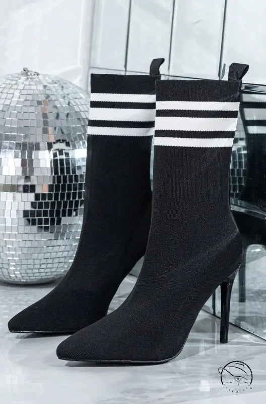 Skinny Boots Socks High Heel