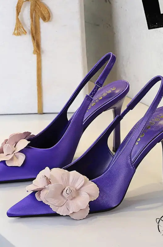 Cocktail Hollow out Cutout out Back Strap Pointed Stiletto Heel High