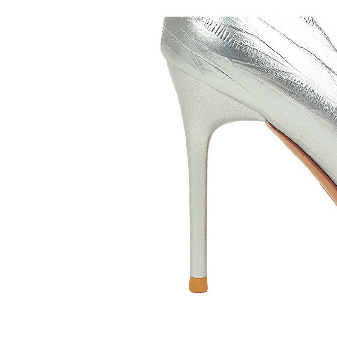 Cocktail Low Cut Shoes Pointed Stiletto Heels