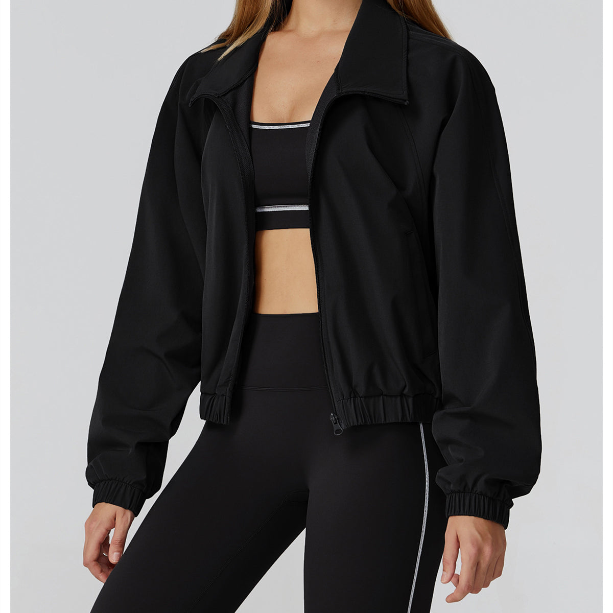 Quick Drying Stand Collar Sports Jacket