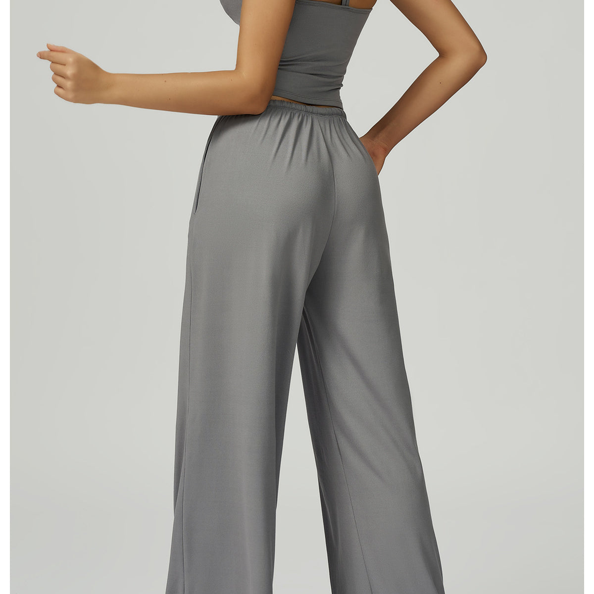 Embellished Wide Leg Loose Casual Pants