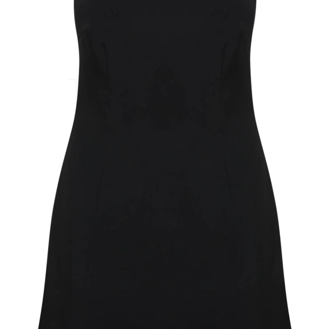 Classic sleeveless black shift dress displayed in Gorgeous White Slim Short Dress fashion