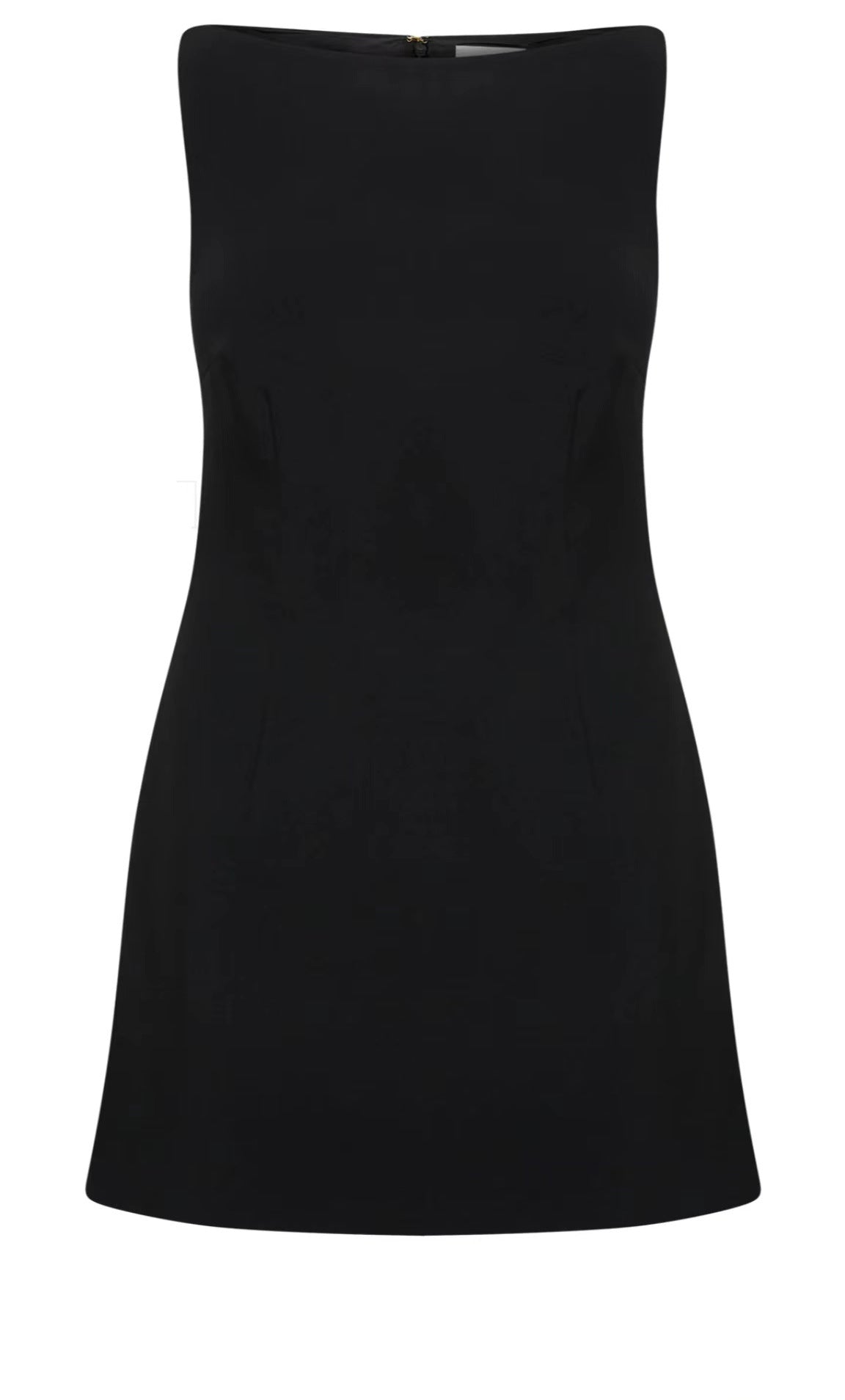 Classic sleeveless black shift dress displayed in Gorgeous White Slim Short Dress fashion