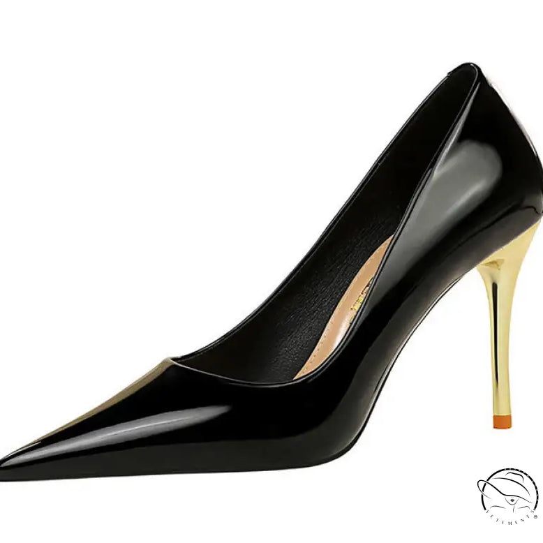 Fashionable Simple Metal Heel Ultra High