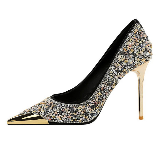 Stiletto Rhinestone High Heels