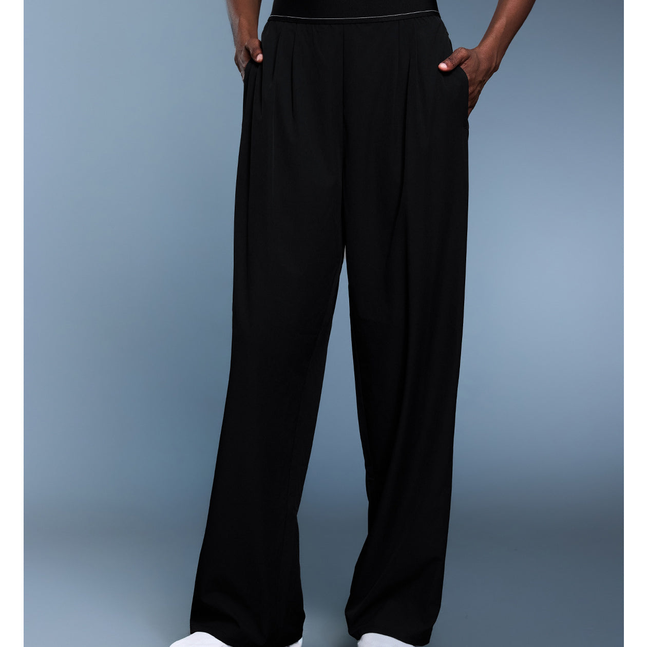 Black langry plus size yoga pants with pockets for fashion comfort