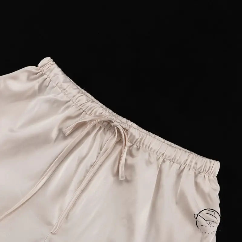 Stitching Bell Sleeve Polo Collar Top Loose Trousers Two Piece Sets