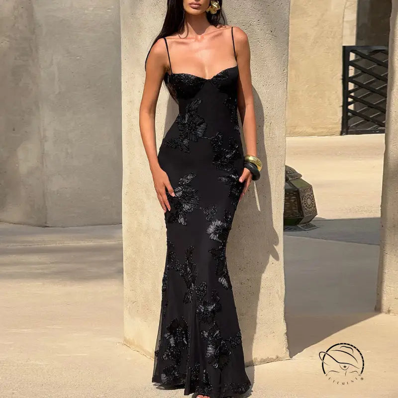Elegant Slim Fit Slimming Maxi Dress