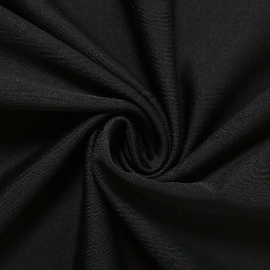 Swirling black fabric of Elegant Party Maxi Dress showcasing luxury and fashion elegance