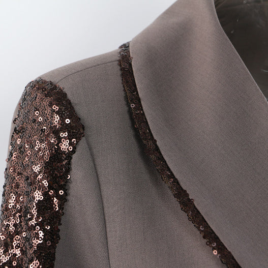 Early Autumn Heavy Stitching Mid Length Trench Coat