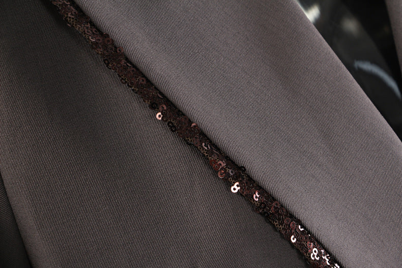 Early Autumn Heavy Stitching Mid Length Trench Coat